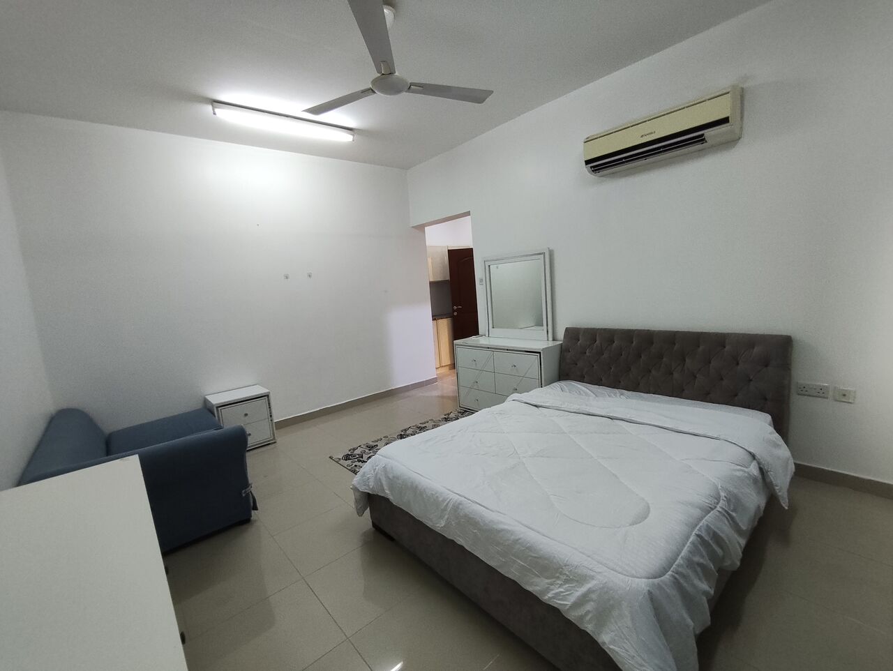 Janabiya, Apartments, Flats, Houses & Villas, BHD 160/year,  1 BR,  Janabiya:- Furnished Studio Flat On Rent With Unlimited Ewa..