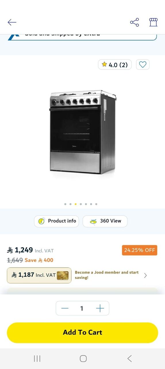 Jeddah, Appliances, SAR 1000,  New Gas Cooker 4 Burner With Oven