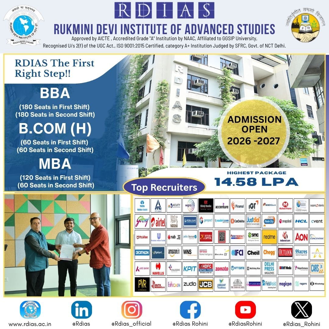 Rohini, Education, Best ROI B.Com Hons Colleges In Delhi - RDIAS