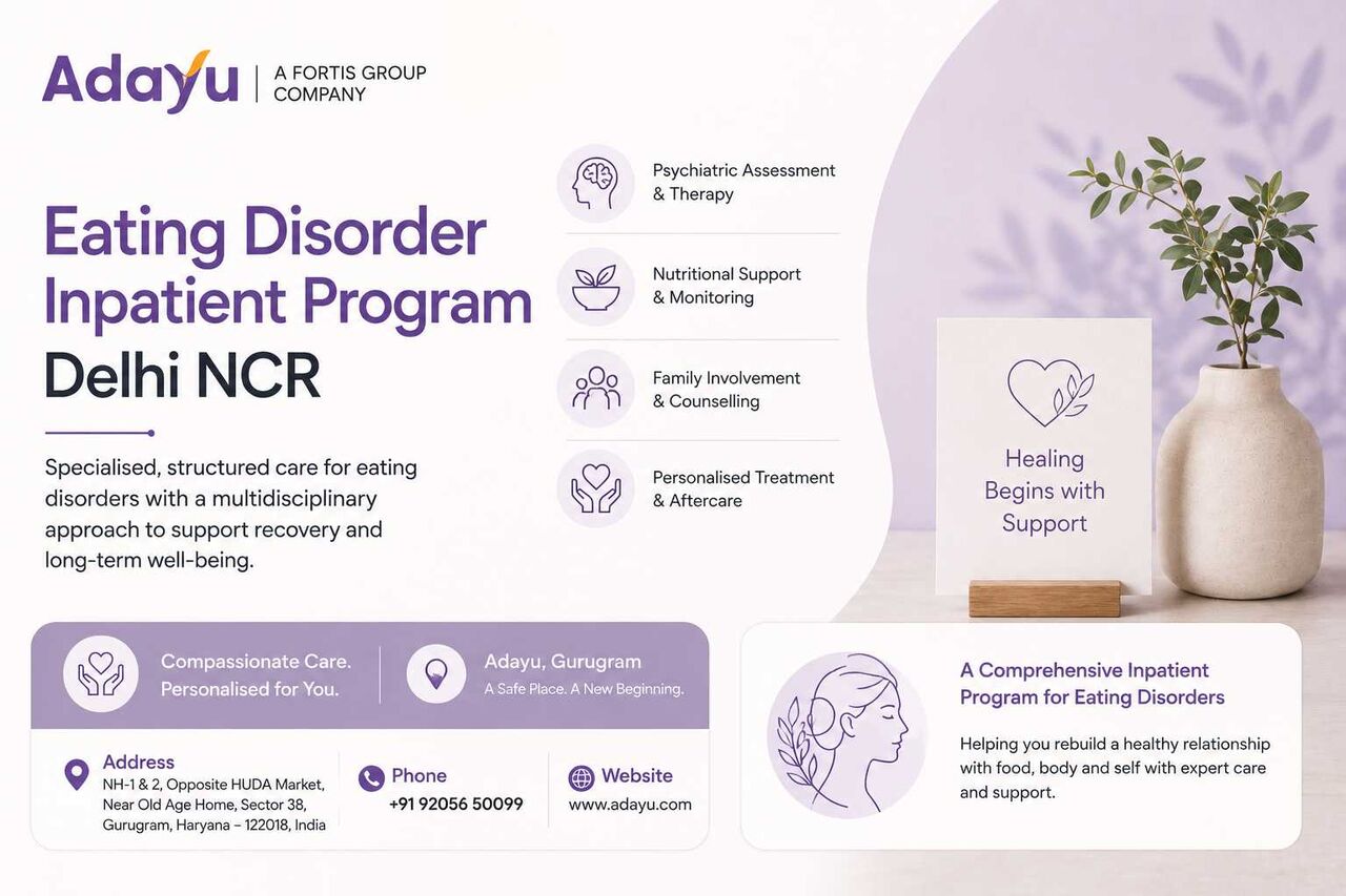 Gurugram, Health, Eating Disorder Inpatient Program Delhi NCR | Adayu