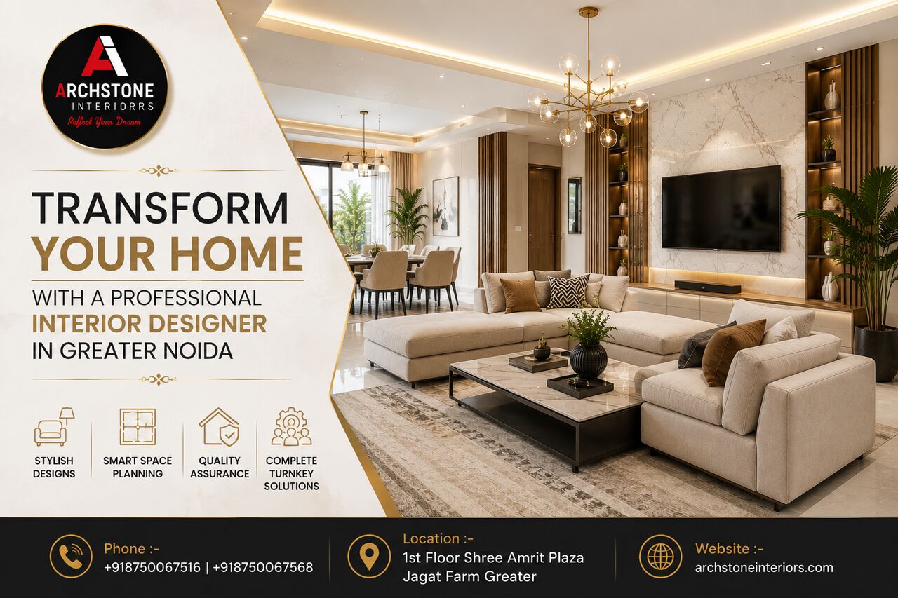 Greater Noida, Interior Design, Transform Your Home With A Professional Interior Designer In Greater Noida