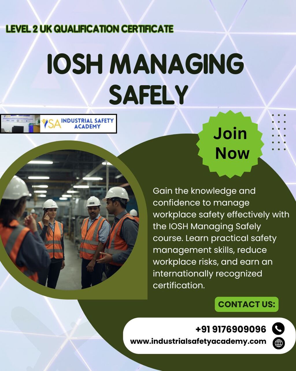 Chennai, Lessons Offered, ADIS Safety Course In Chennai | Iso Managing Safely Course In Chennai