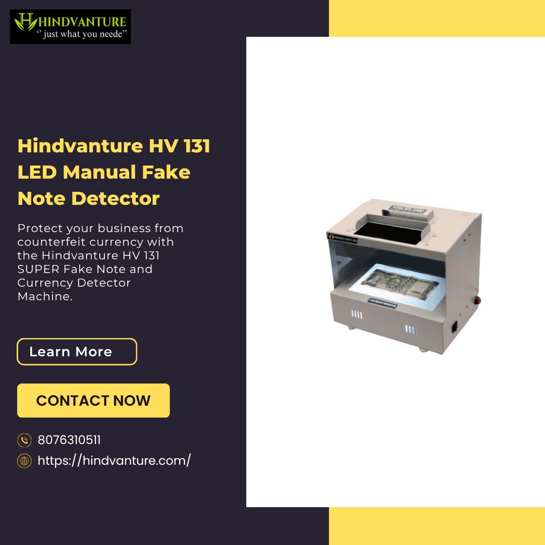 New Delhi, Legal, Hindvanture HV 131 LED Manual Fake Note Detector