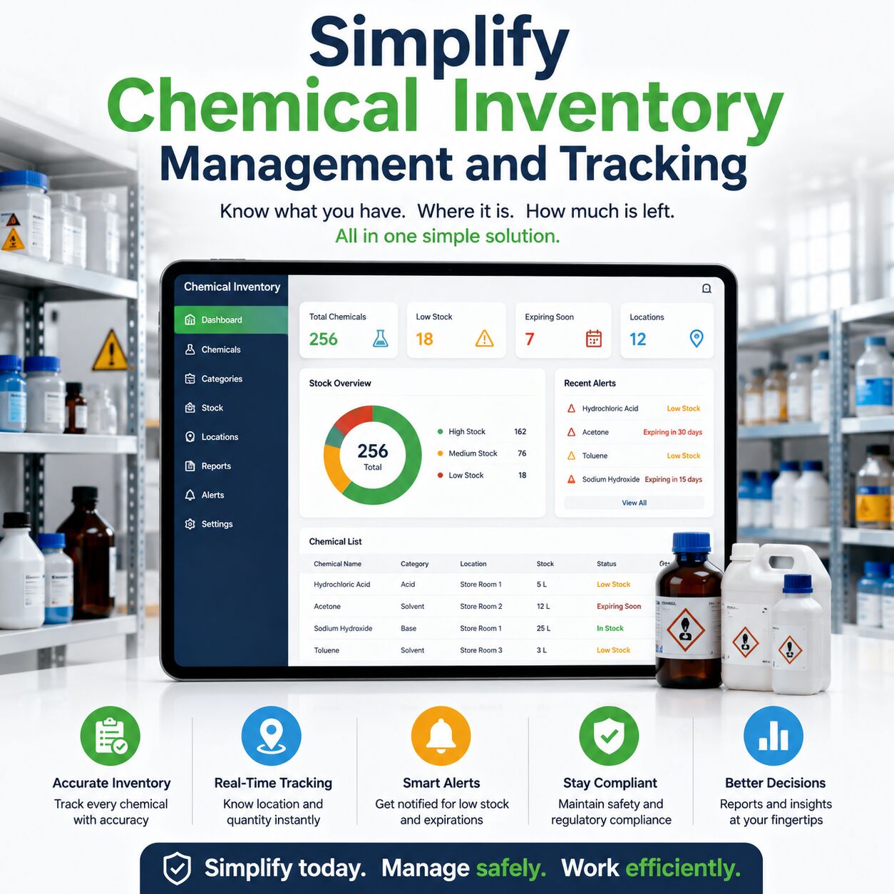Dublin, Software Development, Simplify Chemical Inventory Management And Tracking