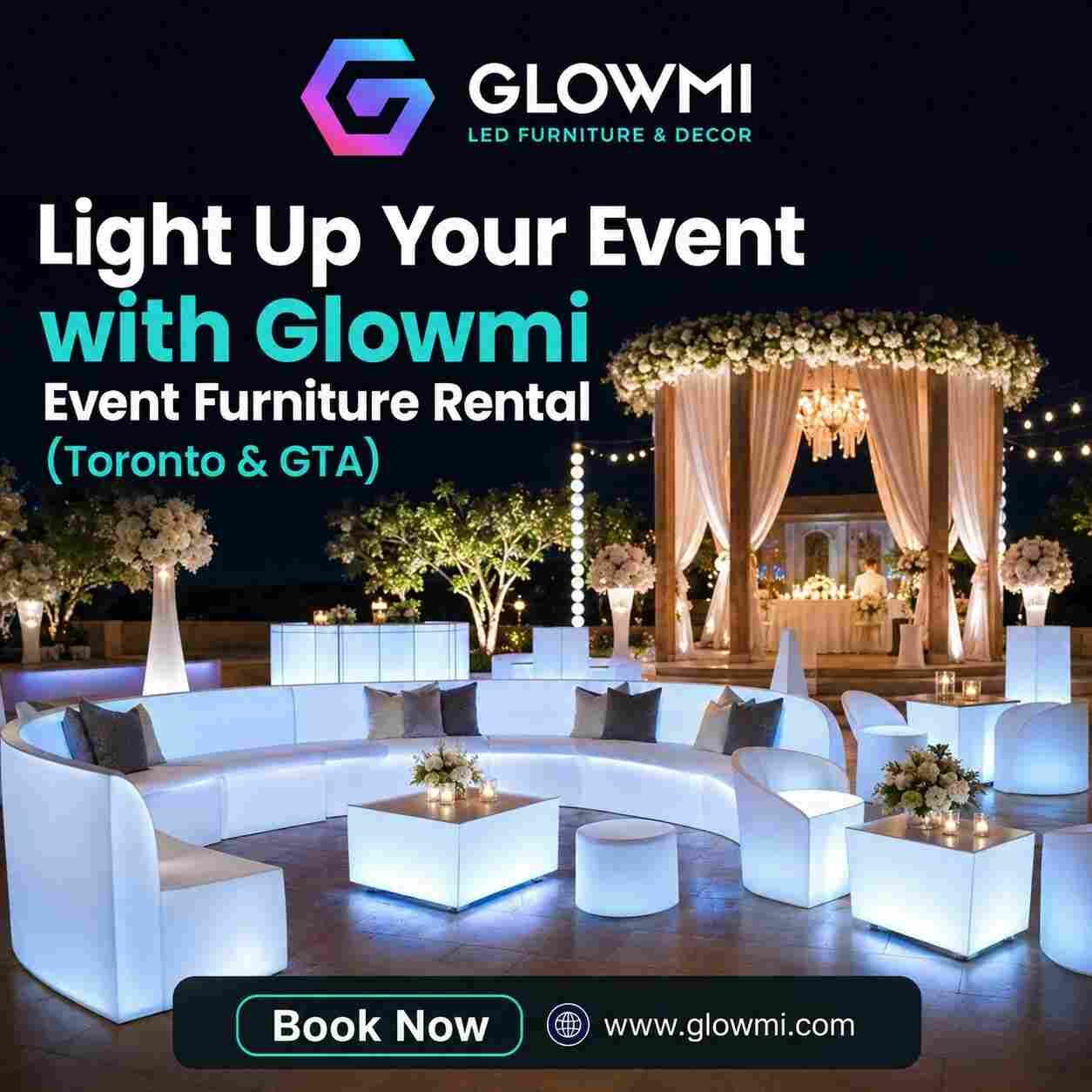 Toronto, Furniture, CAD 2850,  Light Up Your Event With Glowmi Event Furniture Rental (Toronto & GTA)