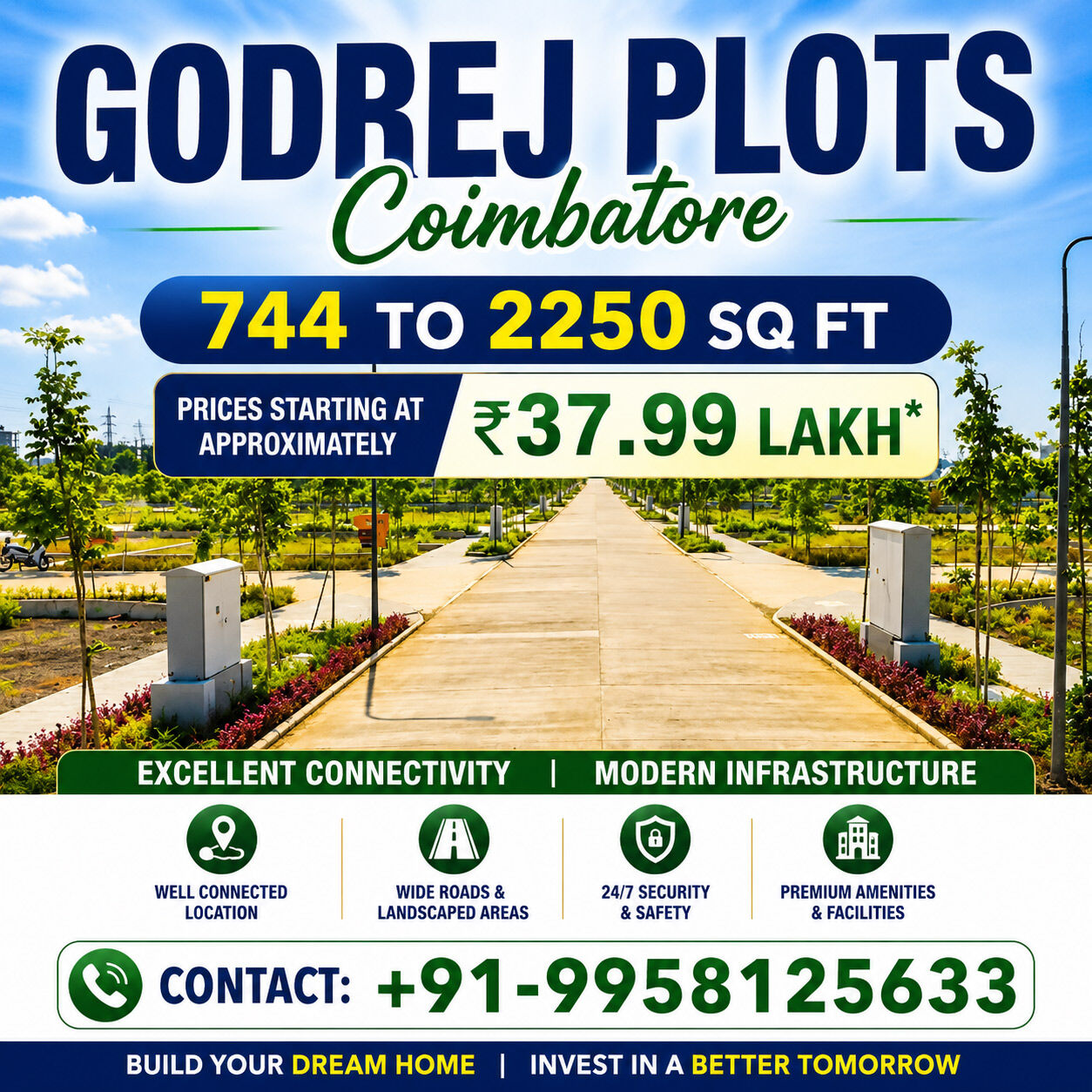 Coimbatore, Residential Plots, INR 3799000,  744 Sq. Feet,  Godrej Projects In Coimbatore &ndash; Everything You Need Before Buying