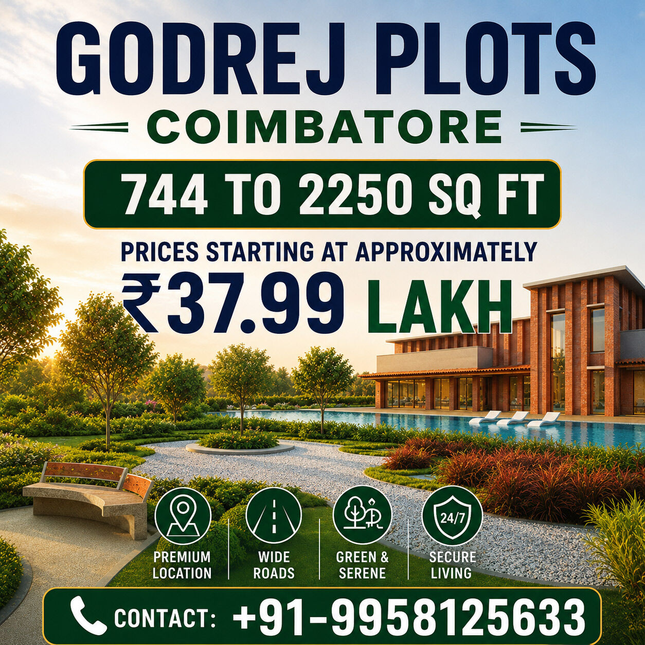 Coimbatore, Residential Plots, INR 3799000,  744 Sq. Feet,  Godrej Projects In Coimbatore &ndash; Everything You Need Before Buying