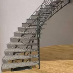 New York, Construction, Custom Curved Staircases By Acadia Stairs