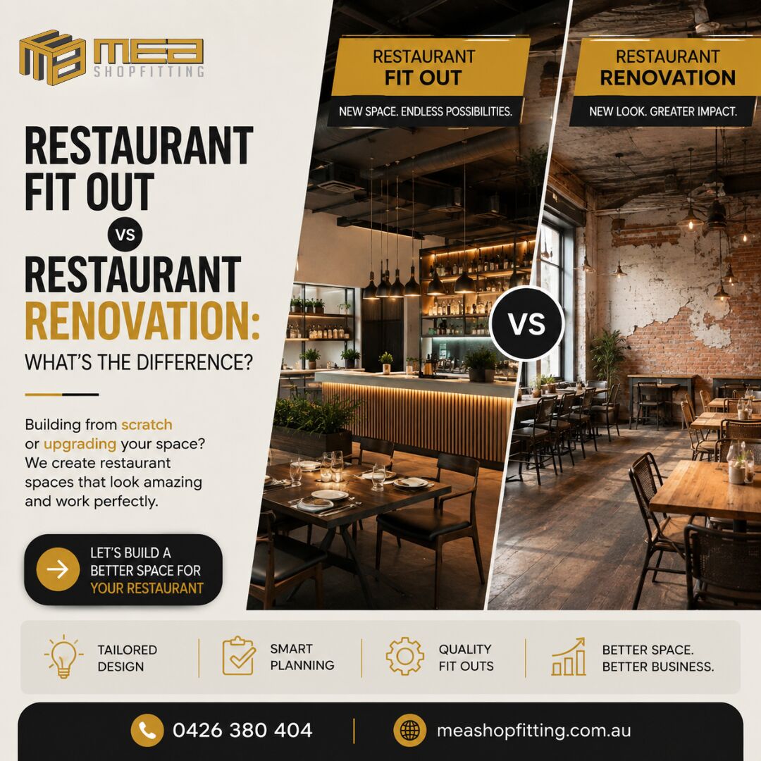 Melbourne, Construction, Restaurant Fit Out Vs Restaurant Renovation | Melbourne & Victoria