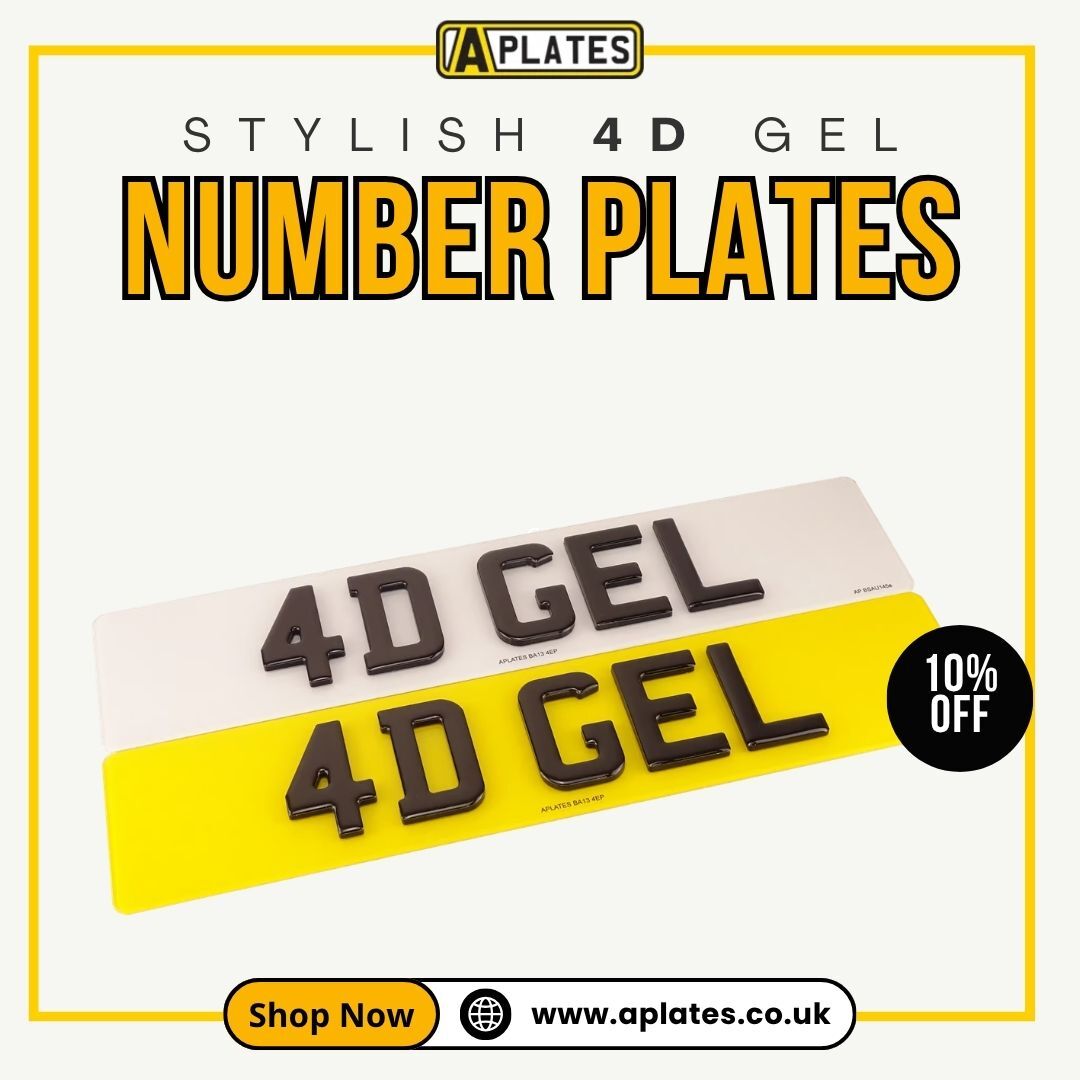 London, Auto Parts, Stylish 4D Gel Number Plates For Modern Vehicle Styling