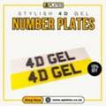 Stylish 4D Gel Number Plates For Modern Vehicle Styling