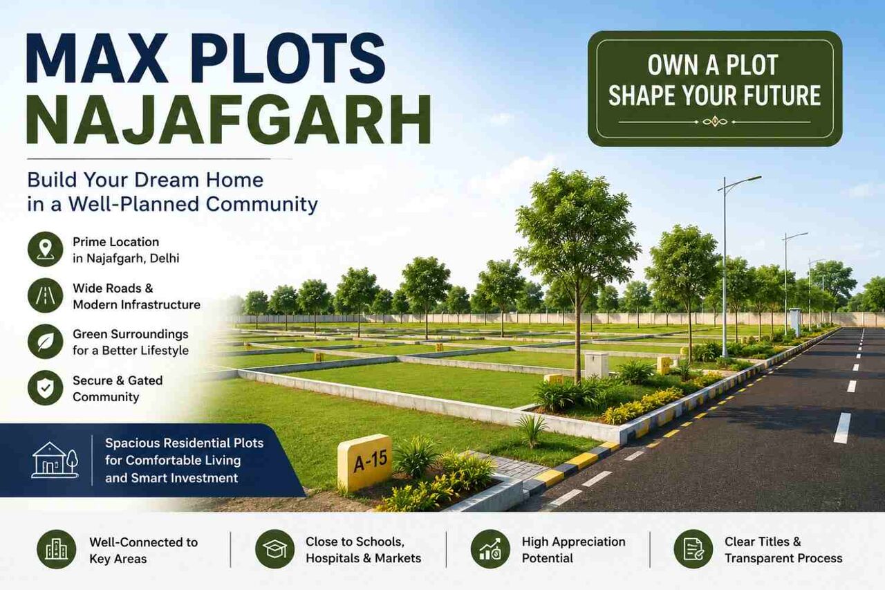 New Delhi, Residential Plots, Max Plots Najafgarh &ndash; Residential Plots For Modern Living