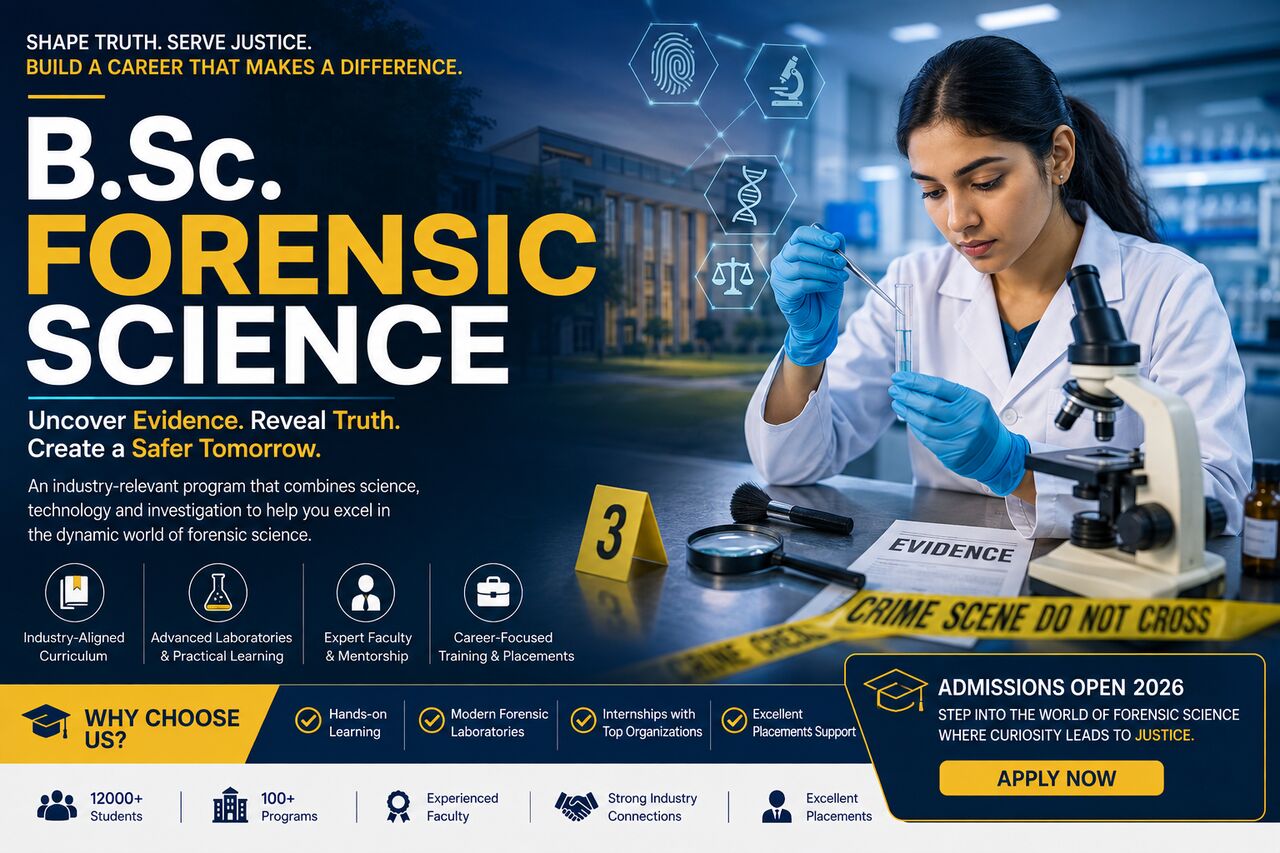 Gurugram, Education, B.Sc. (Hons.) Forensic Science Admission 2026-27 | KRMU