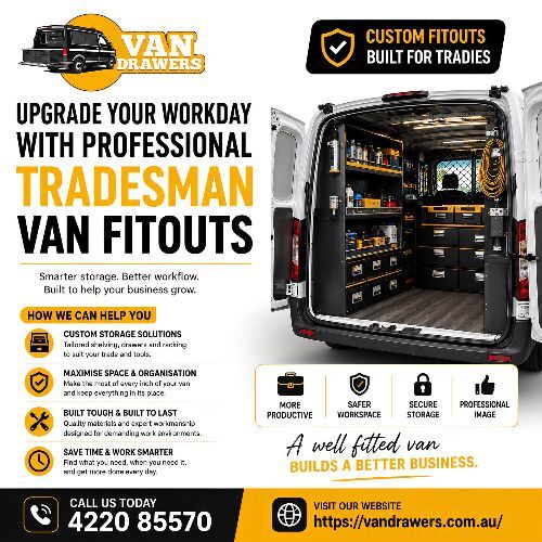 Sydney, Automotive, Upgrade Your Workday With Professional Tradesman Van Fitouts