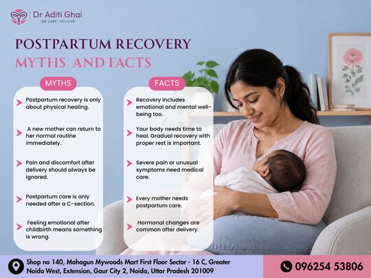 Greater Noida, Health & Beauty Items, Best Gynecologist In Gaur City | Postpartum Care Myths & Facts