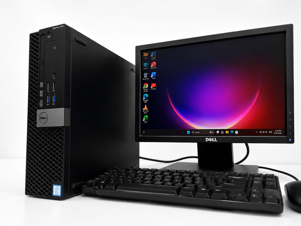 Riffa, Computers, BHD 75,  DELL OptiPlex SSF Intel Core I7-6700 3.41 DDR4 8GB/128GB SSD 19&rsquo;Display HD