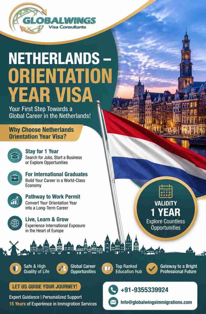 New Delhi, Counseling, Netherlands Orientation Year Visa Documents Required: Complete Checklist For Applicants