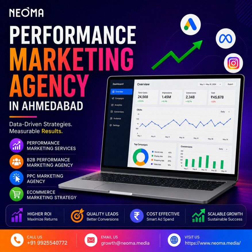 Ahmedabad, Marketing, Performance Marketing Agency In Ahmedabad With PPC & Growth Solutions