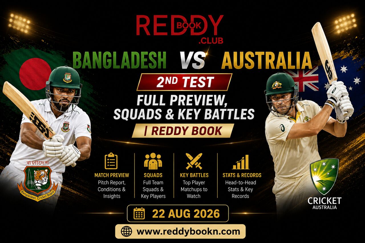 Pune, Business, Bangladesh Vs Australia 2nd Test: Full Preview, Squads & Key Battles | Reddy Book