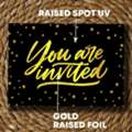 Print Online Dual Raised Invitation Cards From PrintMagic