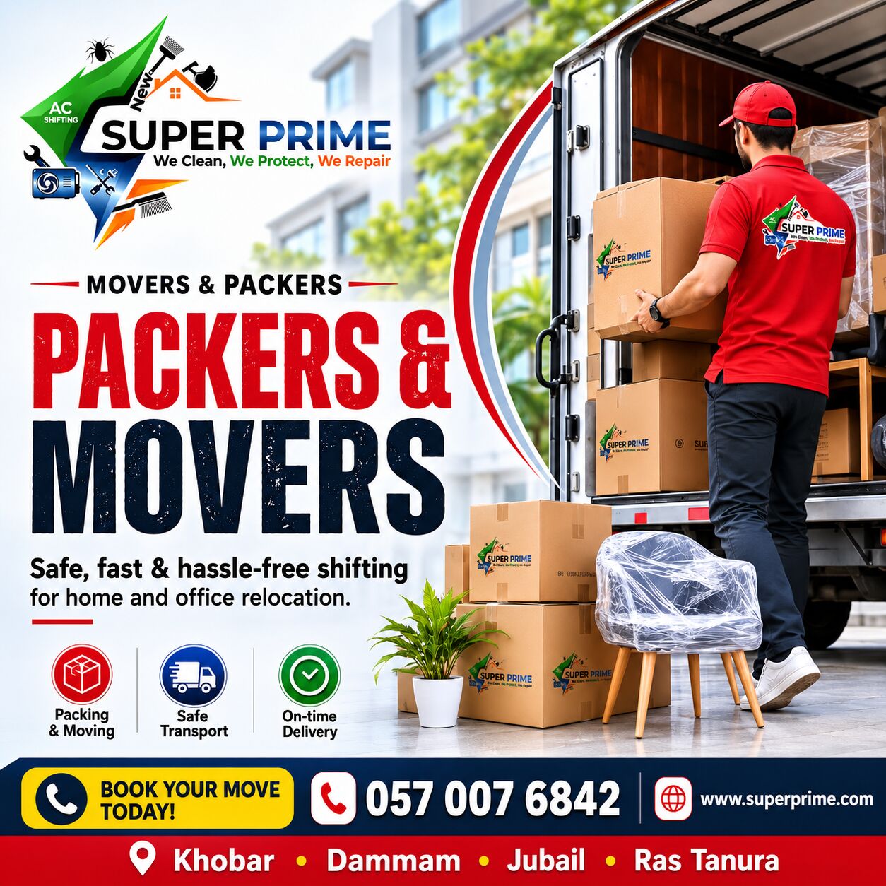 Al Thuqbah, Labor/Moving, 🟥🟥 LOW PRICE HOME SHIFTING OFFERS – 🟥 PACKERS & MOVERS KHOBAR – 057 007 6842 🟥🟥