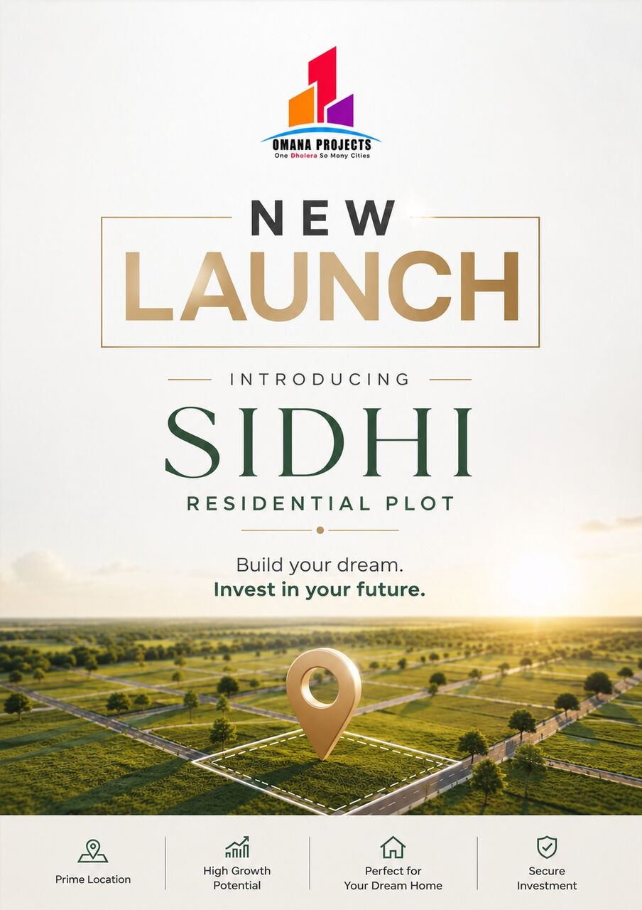 Mumbai, Residential Plots, 390 Sq. Yard,  Sidhi 857 Plots In Dholera - TP-4/B2, Bhangadh Village
