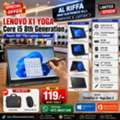 BHD 119,  LENOVO X1 Yoga Core I5 8th Generation Touch Laptop+Tablet With PEN 16GB RAM 14" Touch LED
