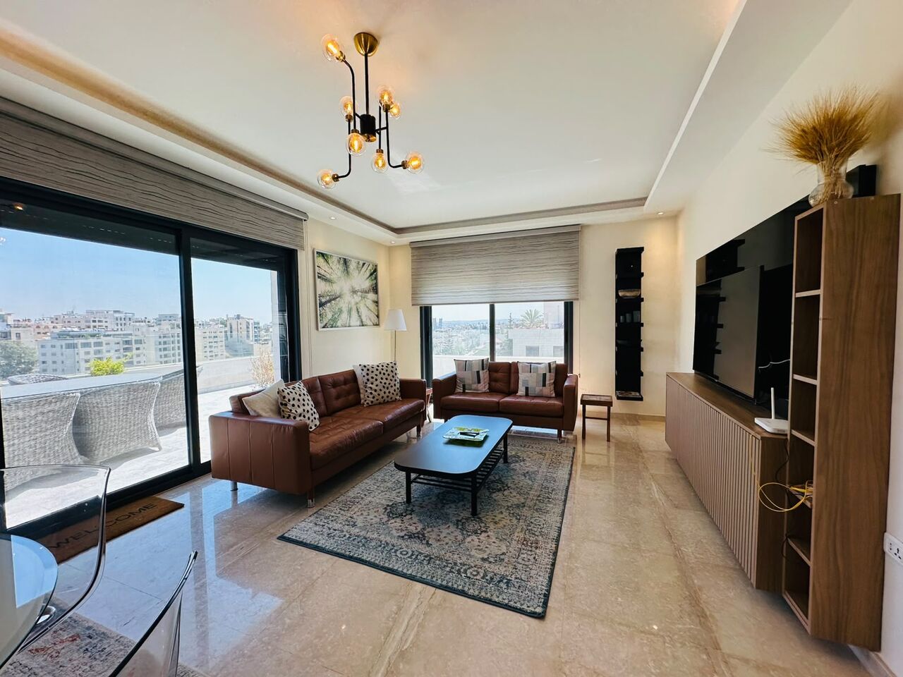 Abdoun, Apartments, Flats, Houses & Villas, JOD 15000/year,  Furnished,  1 BR,  100 Sq. Meter,  Rooftop Apartment For Rent