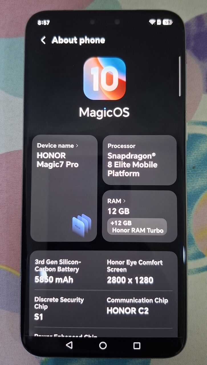 Manama, Mobile Phones, BHD 200,  Excellent Condition Honor Magic 7pro 12gb ,512 Gb Dual Sim