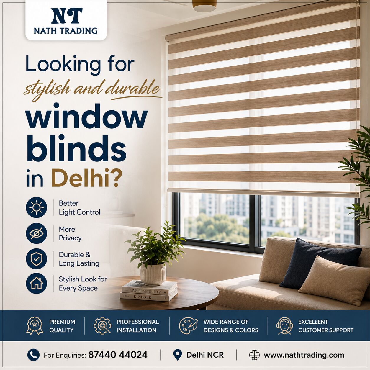 New Delhi, Business, Looking For Stylish And Durable Window Blinds In Delhi?
