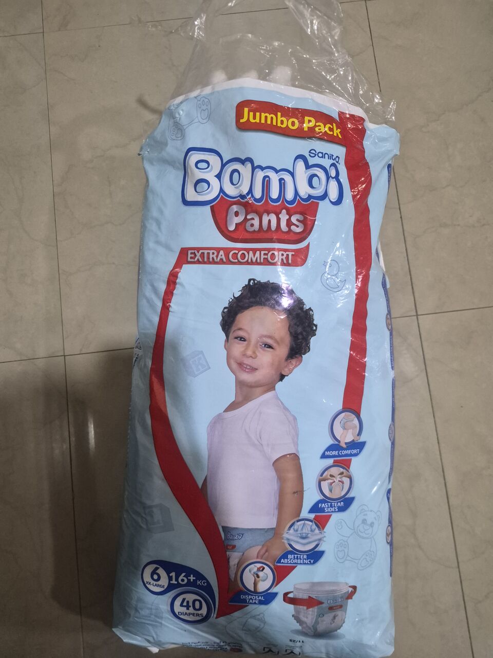 Al Rawabi, Baby & Kid Stuff, SAR 30,  42 Pieces Sanita Bambi Xxl Size Diaper Are For Sale
