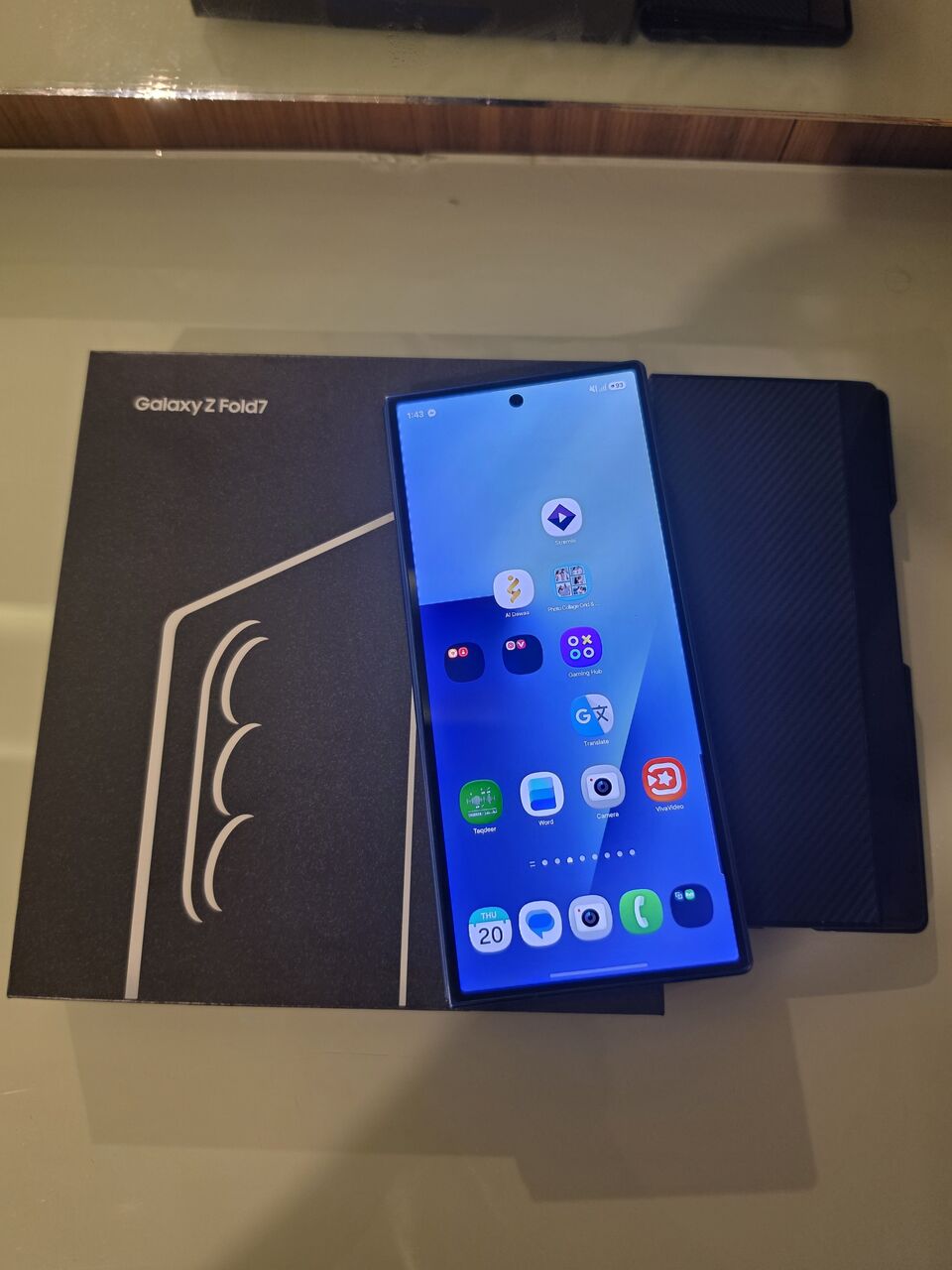 Khobar, Mobile Phones, SAR 3999,  Samsung Galaxy Z Fold7 (512gb) Shadow Blue