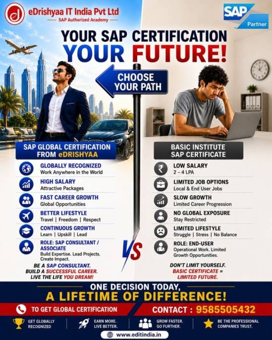 Coimbatore, Education, Stop Settling For Low Pay! Get SAP Global Certified & Unlock High-Paying Careers Worldwide