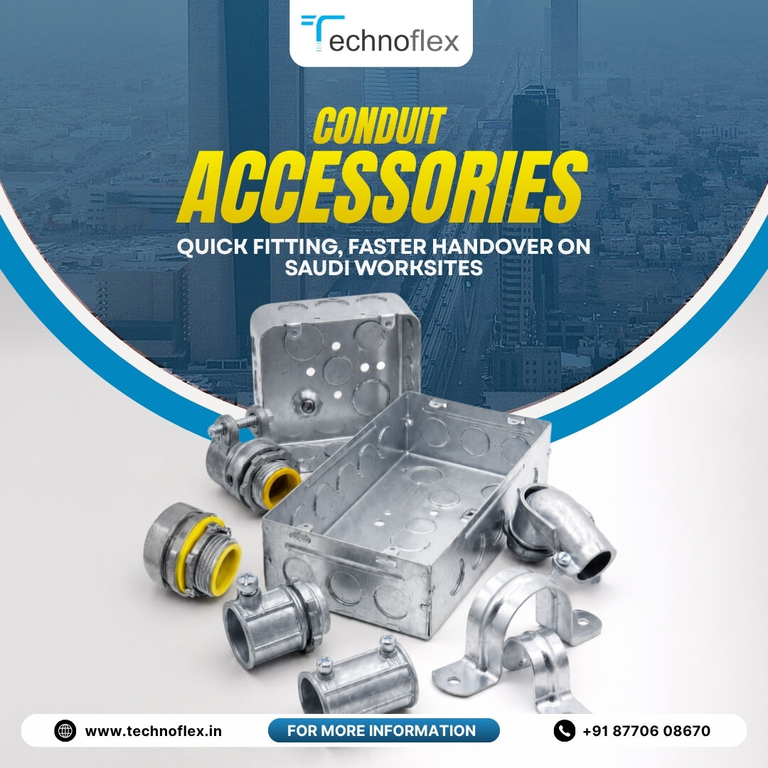 Hamad Town, Electrical & Plumbing, Electrical Conduit Accessories By Technoflex