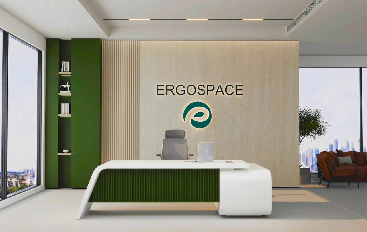 Dubai, Furniture, AED 10000,  Color Modern Design L Shape CEO Executive Desk With Double Side Cabinet & Fluted Design