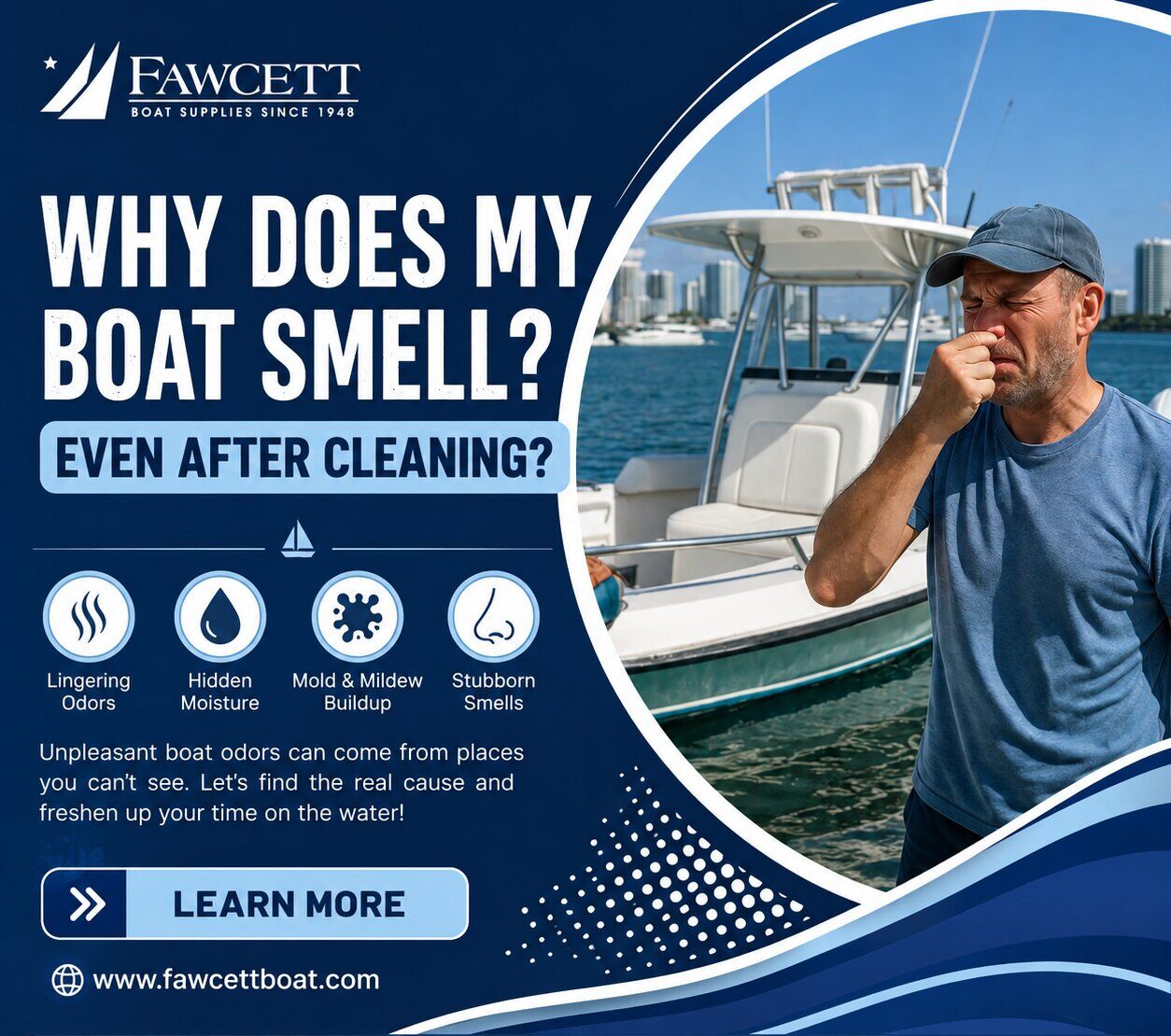 New York, Boats, Why Does Your Boat Smell Musty Even After Cleaning?