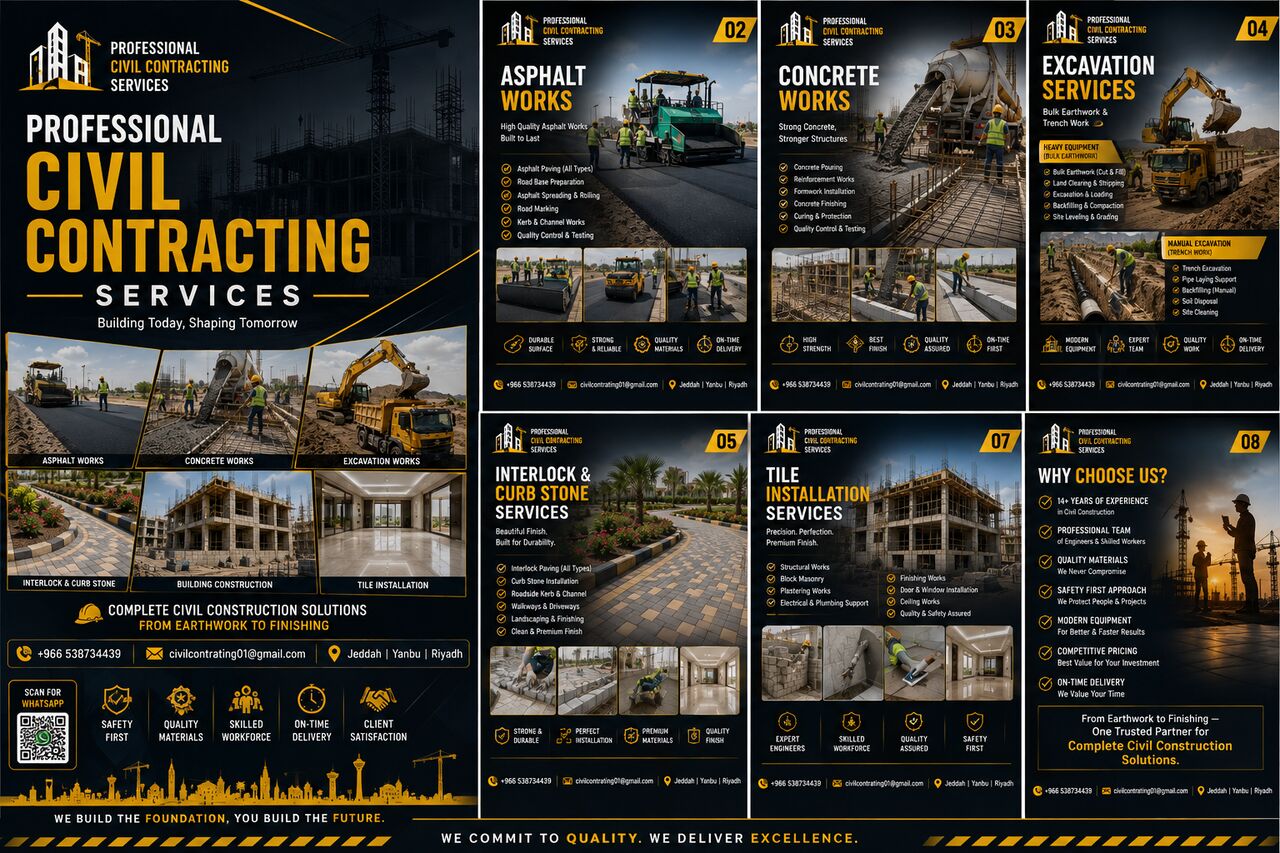 Yanbu, Construction, 🏗️ Need Civil Construction Work? Contact Us Today!