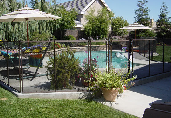 New York, Household, Swimming Pool Fence In Madera