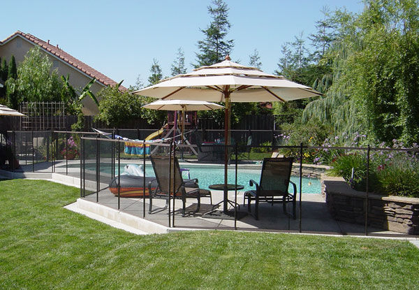 New York, Household, Swimming Pool Fence In Madera