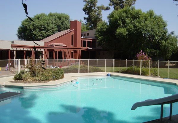 New York, Household, Swimming Pool Fence In Madera