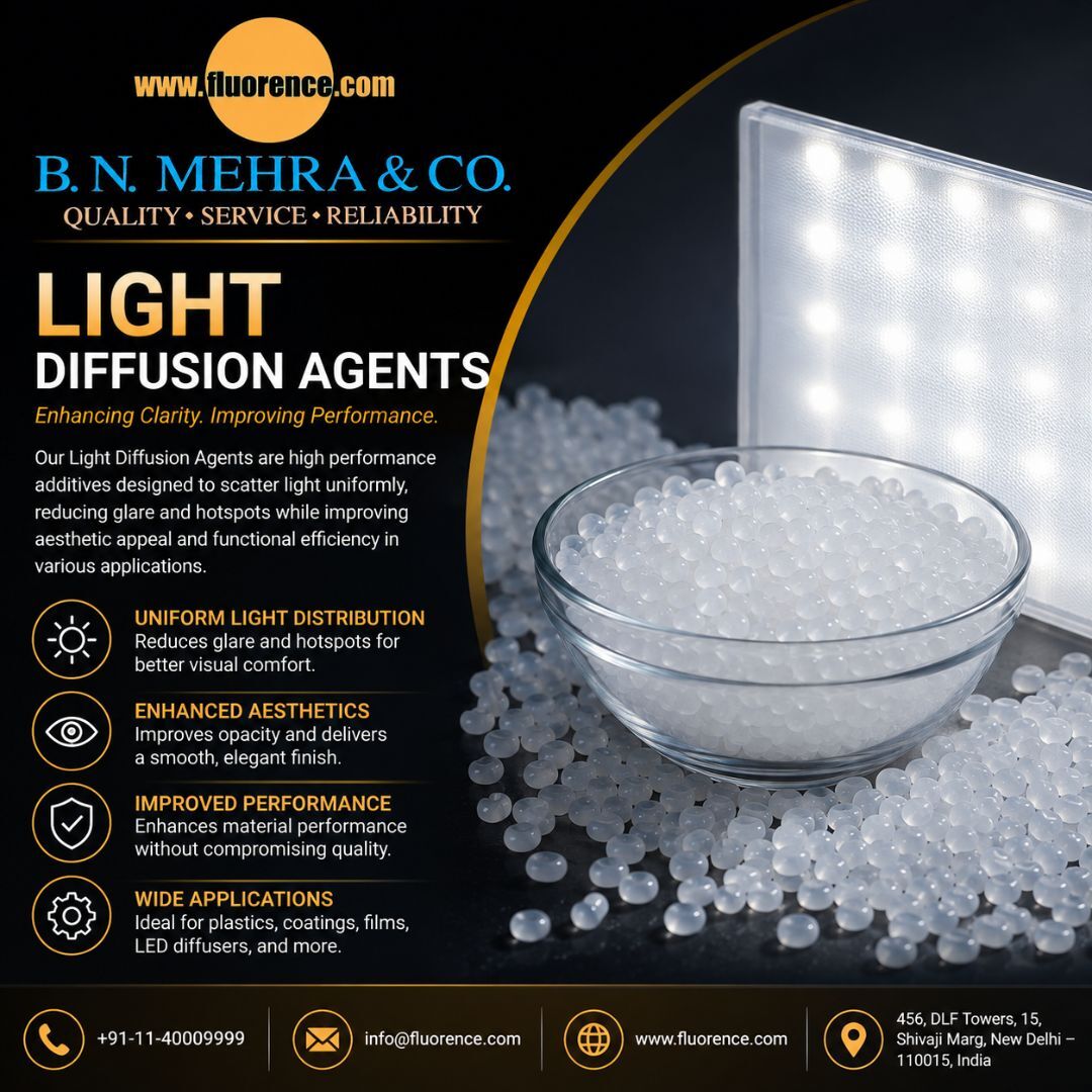 New Delhi, Materials, Light Diffusion Agents | Plastic Additives Supplier - Fluorence