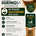 Salesman Required &ndash; Rice Sales