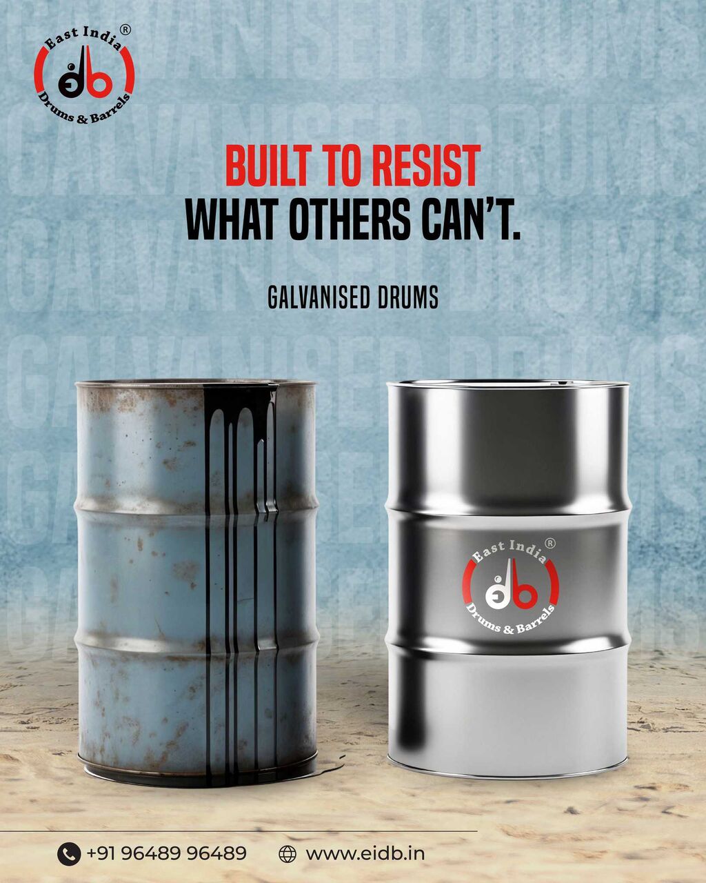 Mumbai, Heavy Equipment, INR 10,  Galvanised Steel Drum Manufacturer In India | EIDB