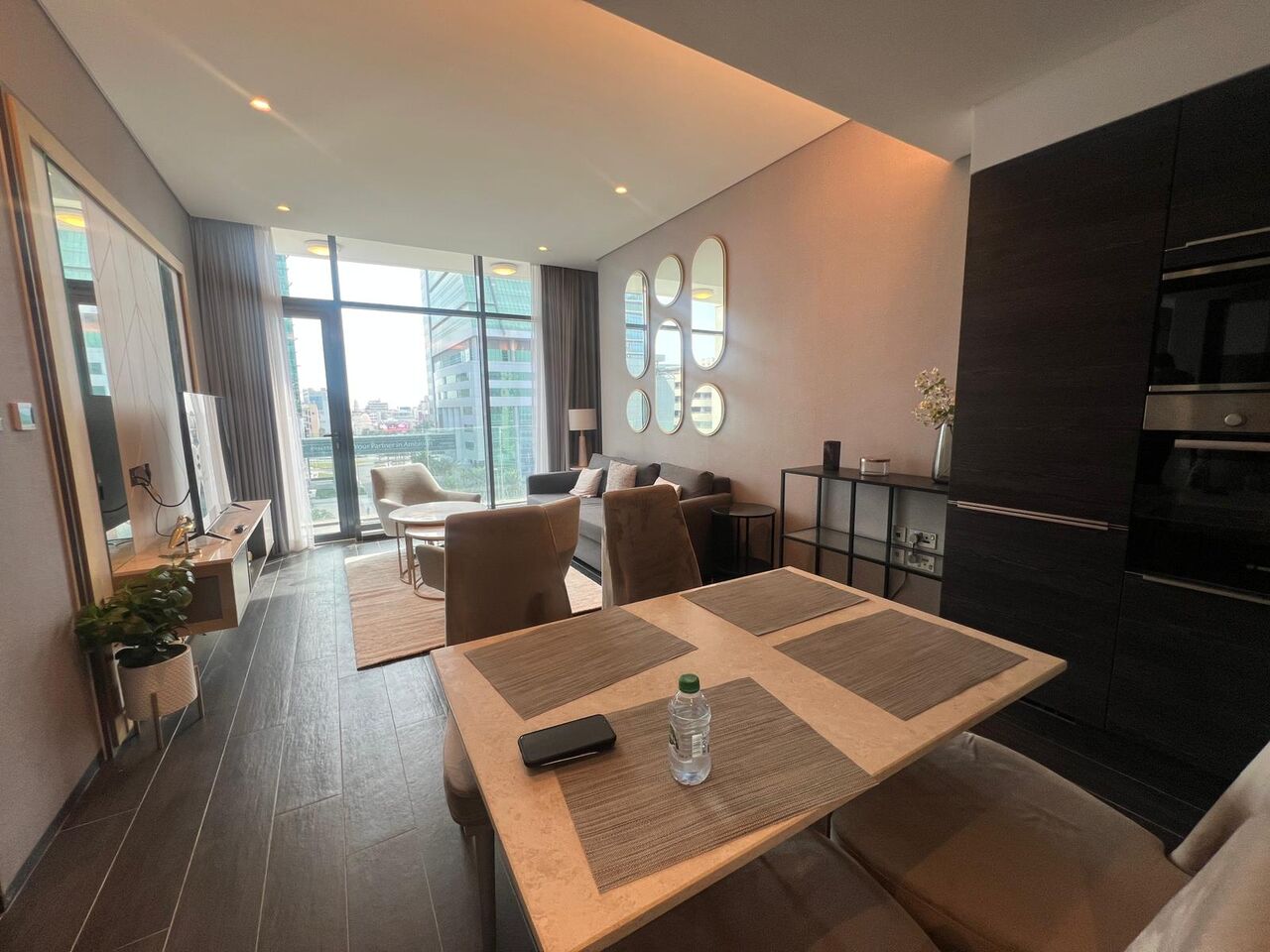 Manama, Apartments, Flats, Houses & Villas, BHD 550/month,  Furnished,  1 BR,  Apartment For Rent  In Financial Harbour With City View