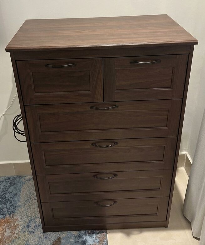 Riyadh, Furniture, SAR 600,  IKEA SONGESAND Chest Of 6 Drawers &mdash; Brown, Excellent Condition