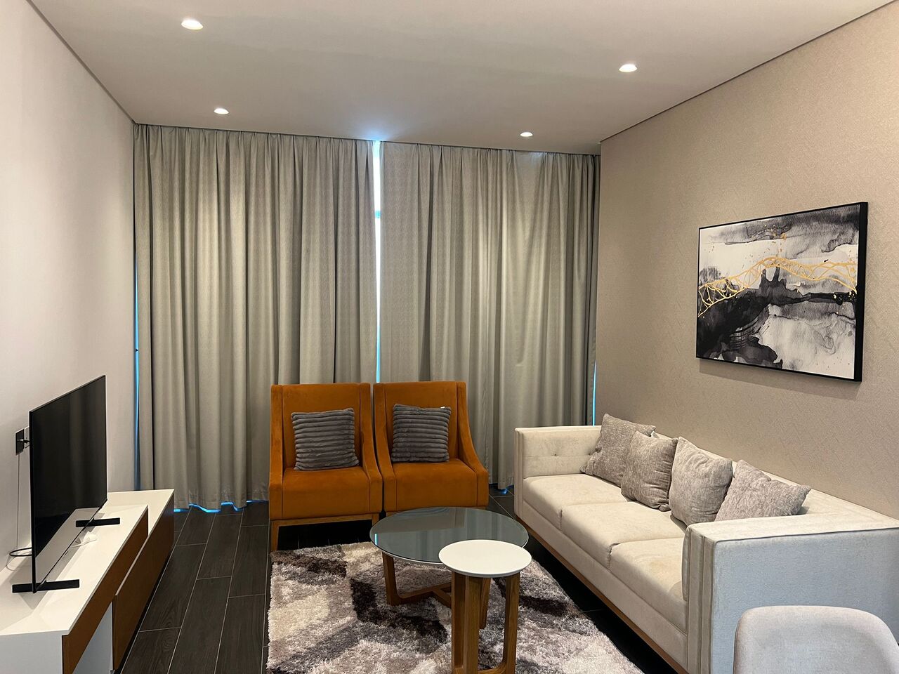 Manama, Apartments, Flats, Houses & Villas, BHD 470/month,  Furnished,  1 BR,  Stylish  Apartment  For Rent With City View In Bahrain Financial Harbour