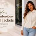How To Style Beige Embroidery Denim Jackets