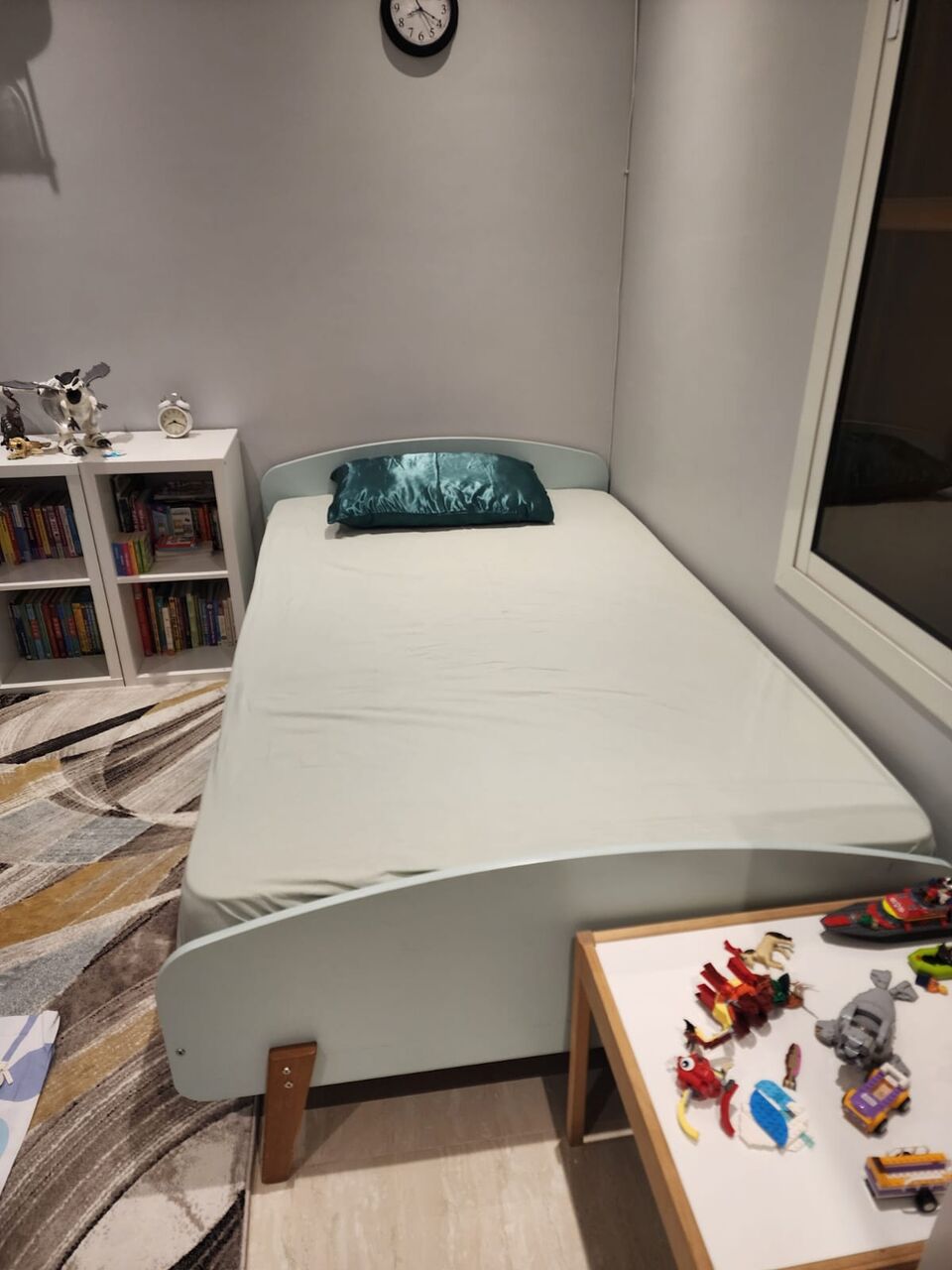 Al Yasmin, Furniture, SAR 350,  Single Bed Frame With Mattress (Home Centre) &ndash; Good Condition