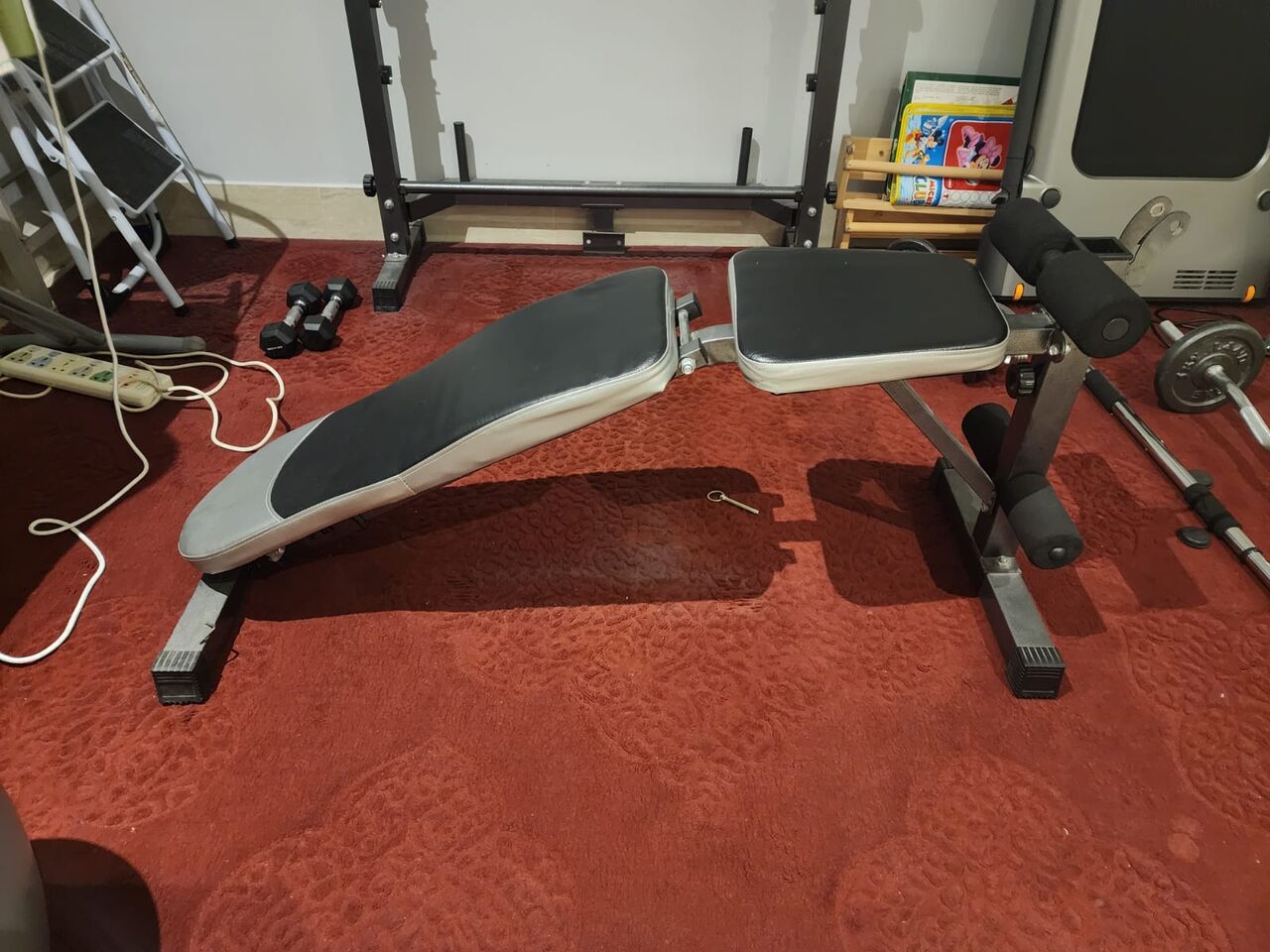 Al Yasmin, Sporting Goods, SAR 600,  Complete Home Gym Set &ndash; Bench, Squat/Press Rack, Bars & Weight Plates