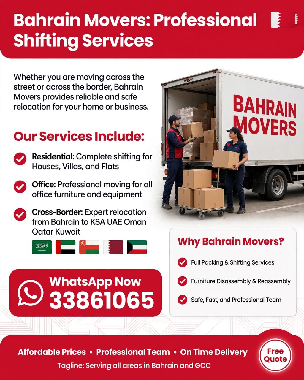 Manama, Labor/Moving, Movers And Packers In Bahrain